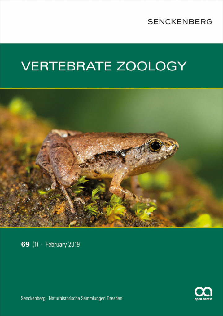 Vertebrate Zoology, 69 (1) 2019