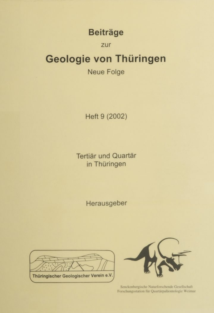 Cover Beiträge zur Geologie von Thüringen Neue Folge 9/2002