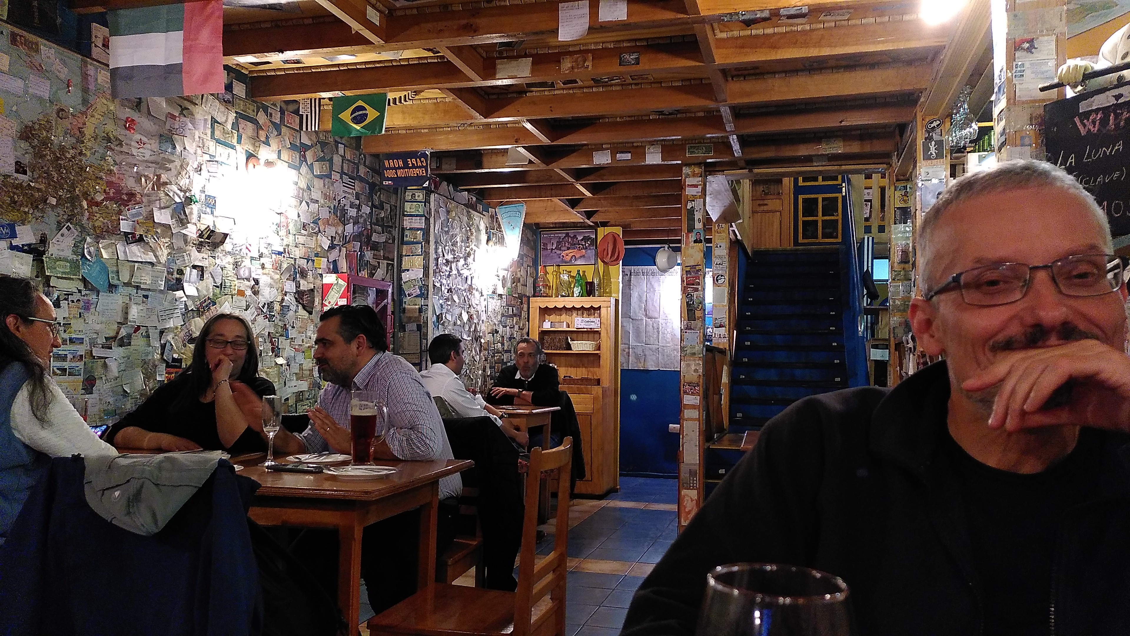 Abb. 8: Christian im Restaurant „La Luna” in Punta Arenas