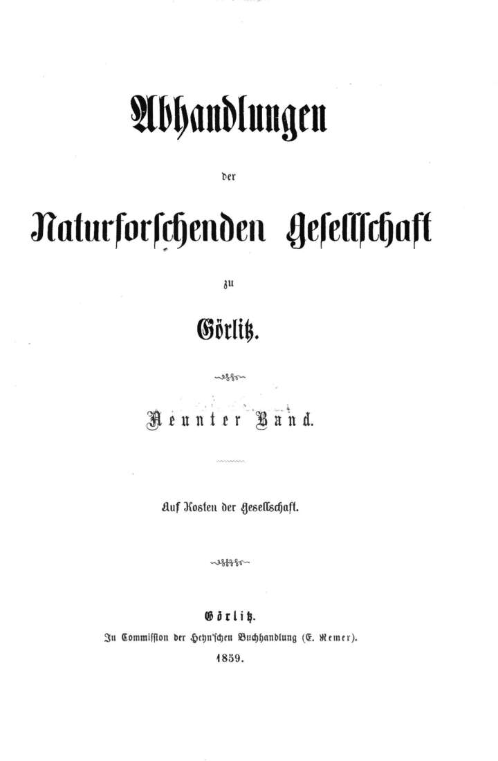 Görlitz Abhandlung Band 09 1859