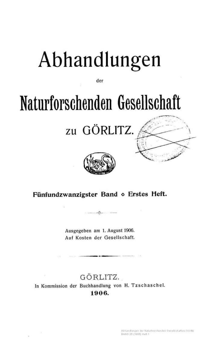 Görlitz Abhandlung Band 25, Heft 01 1906
