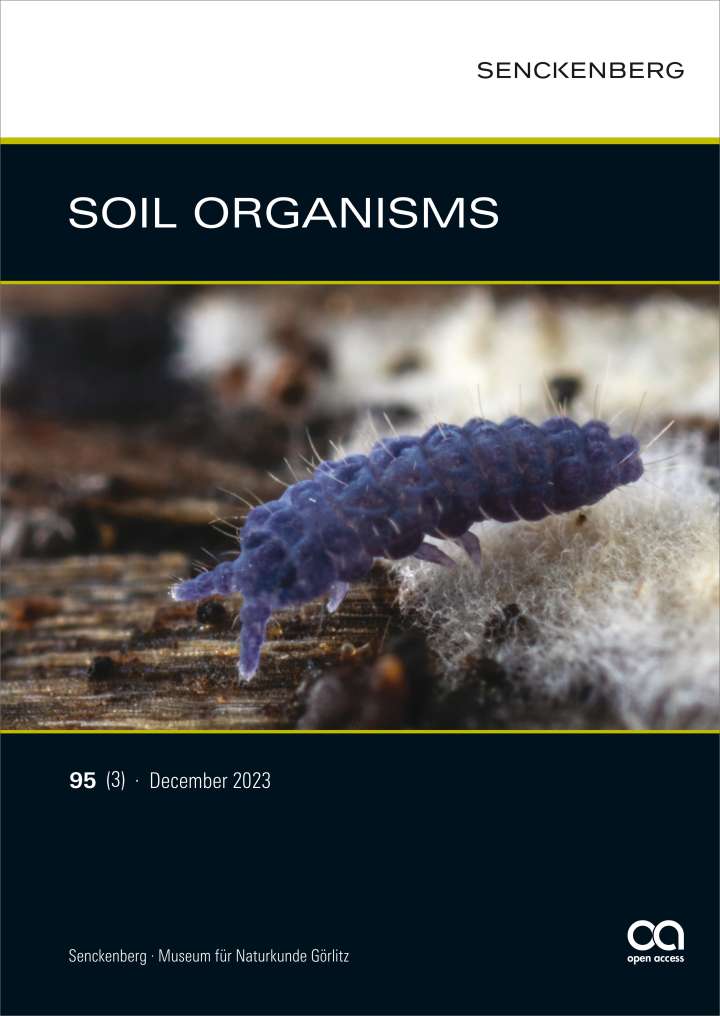 Cover SOIL ORGANISMS 95(3)